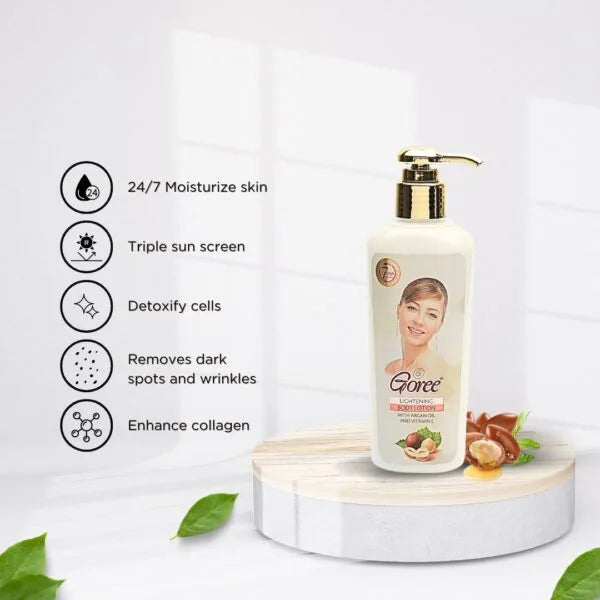 Goree Lightening Body Lotion Vitamin E & Argan