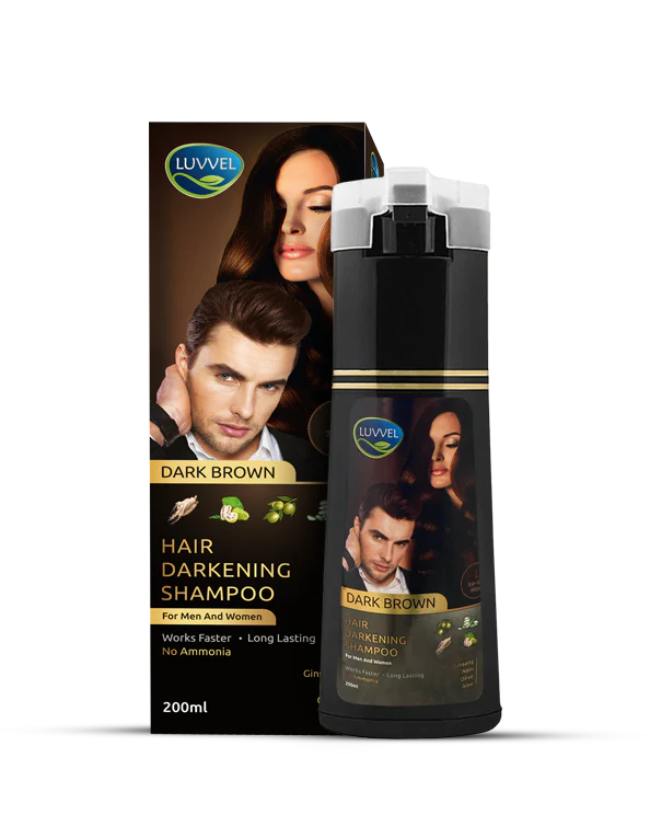 LUVVEL Hair Color Shampoo Bottle with Olive Oil, Vitamin E, and Aloe Vera Extracts