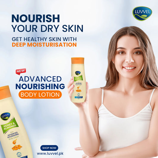 Luvvel Moisturizing Body Lotion - Honey And Almonds