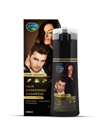 LUVVEL Hair Color Shampoo Bottle with Olive Oil, Vitamin E, and Aloe Vera Extracts
