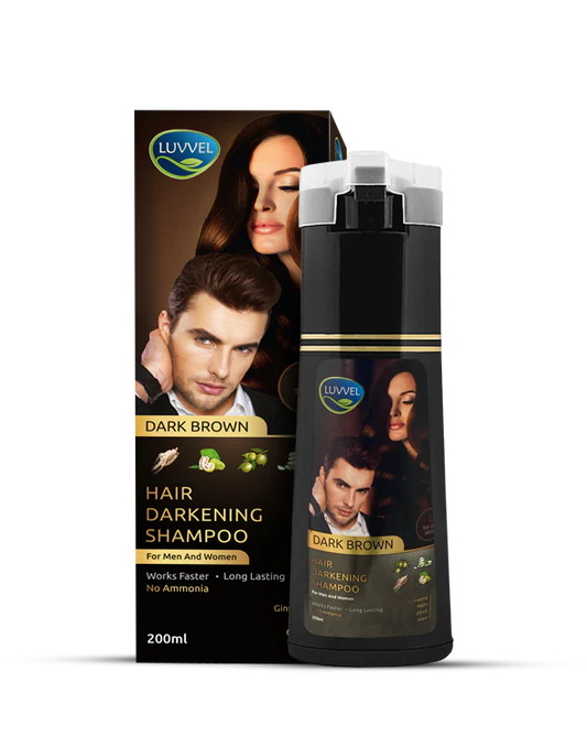 LUVVEL Hair Color Shampoo Bottle with Olive Oil, Vitamin E, and Aloe Vera Extracts