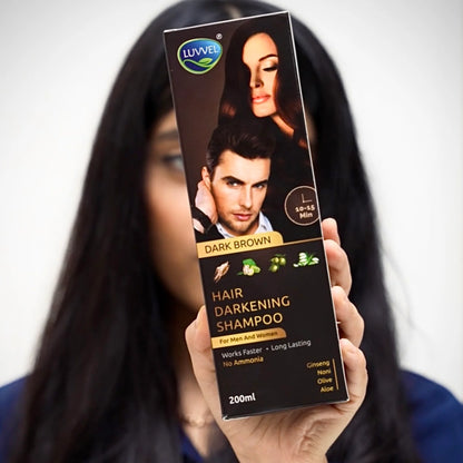LUVVEL Hair Color Shampoo Bottle with Olive Oil, Vitamin E, and Aloe Vera Extracts
